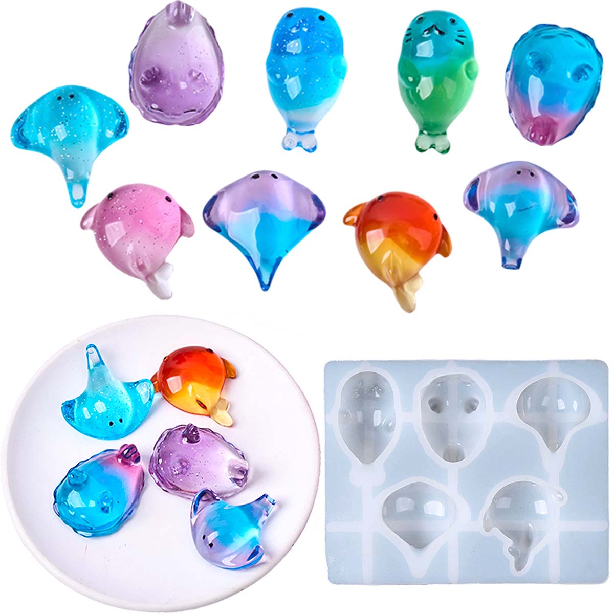 แม่พิมพ์ซิลิโคนรูปปลากระเบน 3  - Soap Making Ins บทวิจารณ์และราคา