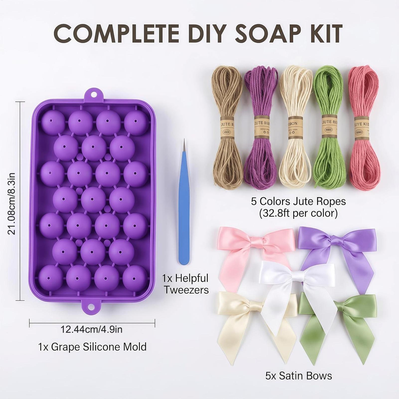 แม่พิมพ์สบู่รูปองุ่น แบบถอดออก - Soap Making Kit For Beginners บทวิจารณ์และราคา