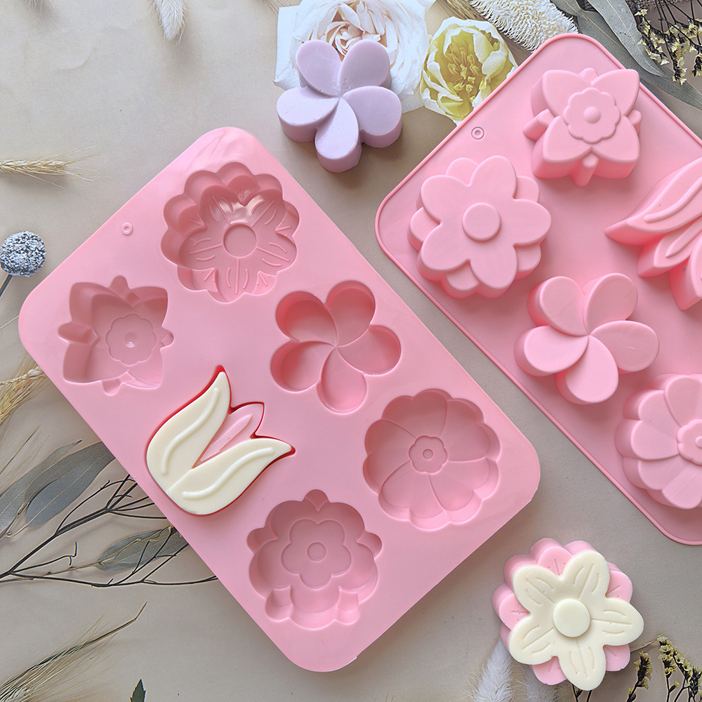 แม่พิมพ์ซิลิโคนรูปดอกไม้ แม่พิ - Soap Making Kit For Beginners บทวิจารณ์และราคา